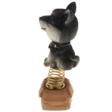 Maxbell Dog Puppy Animal Figure Toy Doll Home Car Auto Interior Decor Black