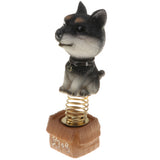 Maxbell Dog Puppy Animal Figure Toy Doll Home Car Auto Interior Decor Black