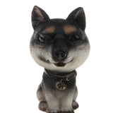 Maxbell Dog Puppy Animal Figure Toy Doll Home Car Auto Interior Decor Black