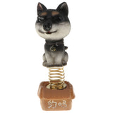 Maxbell Dog Puppy Animal Figure Toy Doll Home Car Auto Interior Decor Black