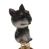 Maxbell Dog Puppy Animal Figure Toy Doll Home Car Auto Interior Decor Black