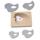 Maxbell 5-Layer Wooden Puzzle Early Educational Toy for Baby Toddler Bird