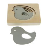 Maxbell 5-Layer Wooden Puzzle Early Educational Toy for Baby Toddler Bird