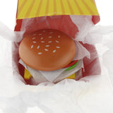 Maxbell Wooden Burger Fries Deluxe Dinner Set Kitchen Pretend Food Toy for Toddlers