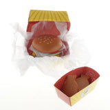 Maxbell Wooden Burger Fries Deluxe Dinner Set Kitchen Pretend Food Toy for Toddlers