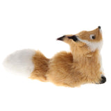 Maxbell Simulation Plush Stuffed Sleeping Fox Toy Doll For Kids Gifts Size_B