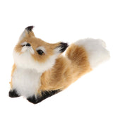 Maxbell Simulation Plush Stuffed Sleeping Fox Toy Doll For Kids Gifts Size_B