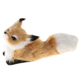 Maxbell Simulation Plush Stuffed Sleeping Fox Toy Doll For Kids Gifts Size_B