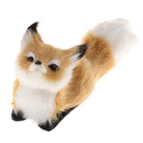 Maxbell Simulation Plush Stuffed Sleeping Fox Toy Doll For Kids Gifts Size_B