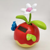 Maxbell Solar Powered Apple Flower Dancing Doll Flip Flap Kids Toy Home Decor Red