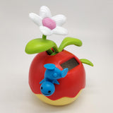 Maxbell Solar Powered Apple Flower Dancing Doll Flip Flap Kids Toy Home Decor Red