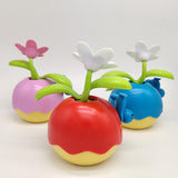 Maxbell Solar Powered Apple Flower Dancing Doll Flip Flap Kids Toy Home Decor Red