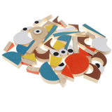 Maxbell 48 PCS Beech Wooden Building Blocks Balance Stacking Game Educational Toy