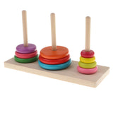 Maxbell Wooden Tower of Hanoi Puzzle Toy Home Play Kids Gift Traditional Indian Game