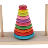 Maxbell Wooden Tower of Hanoi Puzzle Toy Home Play Kids Gift Traditional Indian Game