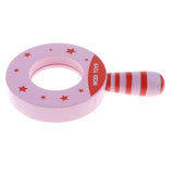 Maxbell Wooden Children Magnifying Glass Fun Toy for Exploring Bugs Insect Pink