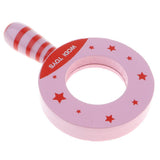 Maxbell Wooden Children Magnifying Glass Fun Toy for Exploring Bugs Insect Pink