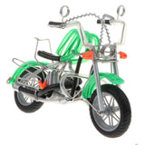 Maxbell Metal Motorcycle Model Art Craft Gift for Harley Motorcycle Lovers Green
