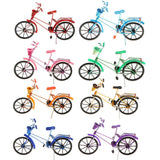 Maxbell 1:10 Aluminum Bike Model Bicycle with Basket Handicraft Toy Red