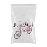 Maxbell 1:10 Aluminum Bike Model Bicycle with Basket Handicraft Toy Pink