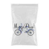 Maxbell 1:10 Aluminum Bike Model Bicycle with Basket Handicraft Toy Blue