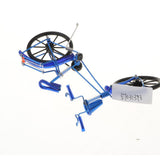 Maxbell 1:10 Aluminum Bike Model Bicycle with Basket Handicraft Toy Blue