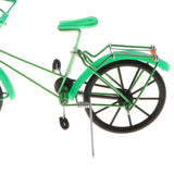 Maxbell 1:10 Aluminum Bike Model Bicycle with Basket Handicraft Toy Green