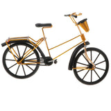 Maxbell 1:10 Aluminum Bike Model Bicycle with Basket Handicraft Toy Golden