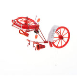 Maxbell 1:10 Bike Model Bicycle with Basket Handicraft  Home Decor Toy Red