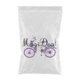 Maxbell 1:10 Bike Model Bicycle with Basket Handicraft  Home Decor Toy Purple