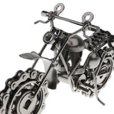 Maxbell Retro Motorcycle Sculpture Motorbike Model Metalwork Craft Home Decor Gray