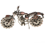 Maxbell Retro Motorcycle Sculpture Motorbike Model Metalwork Craft Home Decor Bronze