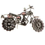 Maxbell Retro Motorcycle Sculpture Motorbike Model Metalwork Craft Home Decor Bronze