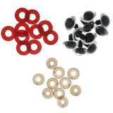 Maxbell 10pcs Plastic Safety Toy Eyes + Glitter Nonwovens + Washer 16mm Red