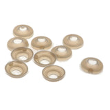 Maxbell 10pcs Plastic Safety Toy Eyes + Glitter Nonwovens + Washer 18mm Blue