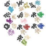 Maxbell 10pcs Plastic Safety Toy Eyes + Glitter Nonwovens + Washer 18mm Blue