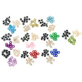 Maxbell 10pcs Plastic Safety Toy Eyes + Glitter Nonwovens + Washer 18mm Blue