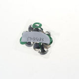 Maxbell 10pcs Plastic Safety Toy Eyes + Glitter Nonwovens + Washer 18mm Green