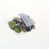 Maxbell 10pcs Plastic Safety Toy Eyes + Glitter Nonwovens + Washer 18mm Light Green
