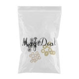Maxbell 10pcs Plastic Safety Toy Eyes + Glitter Nonwovens + Washer 20mm Gold