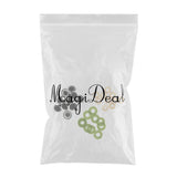 Maxbell 10pcs Plastic Safety Toy Eyes + Glitter Nonwovens + Washer 24mm Light Green