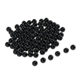 Maxbell 100 Pcs Black Plastic Safety Eyes Kits for Teddy Bear Doll DIY Making 4mm