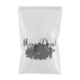 Maxbell 100 Pcs Black Plastic Safety Eyes Kits for Teddy Bear Doll DIY Making 6mm