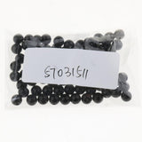 Maxbell 100 Pcs Black Plastic Safety Eyes Kits for Teddy Bear Doll DIY Making 6mm