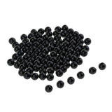 Maxbell 100 Pcs Black Plastic Safety Eyes Kits for Teddy Bear Doll DIY Making 6mm