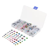 Maxbell 600Pcs Plastic Googly Wiggle Eyes for Teddy Bear Doll Puppet DIY Making Self-Adhesive