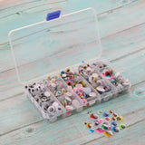 Maxbell 600Pcs Plastic Googly Wiggle Eyes for Teddy Bear Doll Puppet DIY Making Self-Adhesive