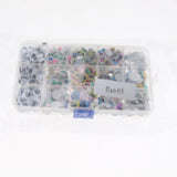 Maxbell 600Pcs Plastic Googly Wiggle Eyes for Teddy Bear Doll Puppet DIY Making Self-Adhesive
