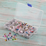 Maxbell 600Pcs Plastic Googly Wiggle Eyes for Teddy Bear Doll Puppet DIY Making Self-Adhesive