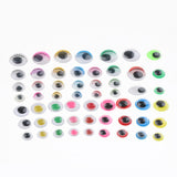 Maxbell 600Pcs Plastic Googly Wiggle Eyes for Teddy Bear Doll Puppet DIY Making Self-Adhesive